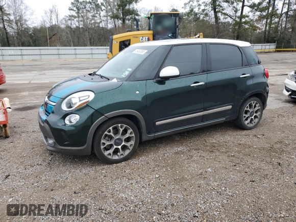 2014 FIAT 500L Trekking with VIN ZFBCFADH4EZ023773, listed as a Copart auction lot 45452395 with 90,375 mi miles and Salvage Title. Bid and sale history available at DreamBid. Image 1.