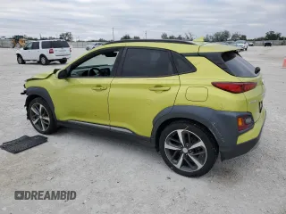 2019 Hyundai Kona Limited with VIN KM8K33A56KU339610, listed as a Copart auction lot 41700075 with 42,550 mi miles and Non Repairable. Bid and sale history available at carsss.com. Image 2.