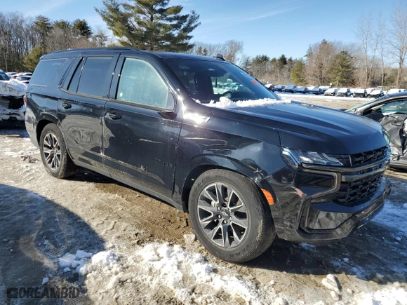 2021 Chevrolet Tahoe Z71 with VIN 1GNSKPKD8MR331042, listed as a Copart auction lot 46280515 with 38,215 mi miles and Salvage Title. Bid and sale history available at carsss.com. Image 4.