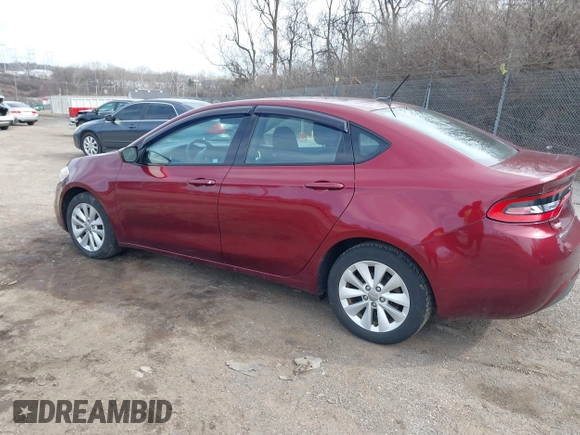 2015 Dodge Dart Aero with VIN 1C3CDFDH4FD370037, listed as a IAAI auction lot 41612534 with 65,098 mi miles. Bid and sale history available at carsss.com. Image 3.