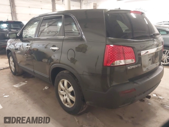 2012 Kia Sorento LX with VIN 5XYKTDA63CG264158, listed as a IAAI auction lot 41903939 with 162,633 mi miles. Bid and sale history available at carsss.com. Image 3.