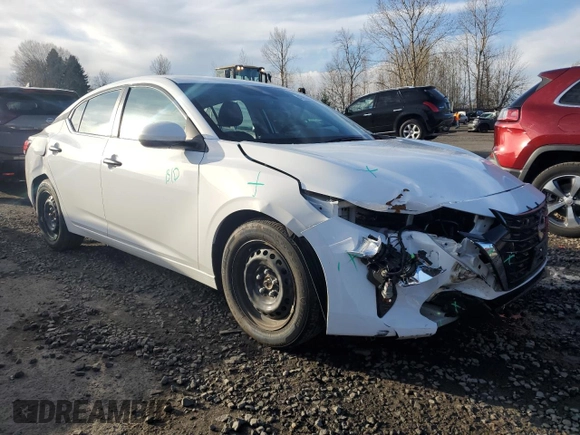 2024 Nissan Sentra S with VIN 3N1AB8BV2RY286834, listed as a Copart auction lot 47952315 with 28,864 mi miles and Salvage Title. Bid and sale history available at carsss.com. Image 4.