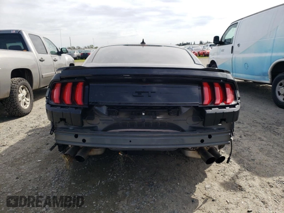 2022 Ford Mustang GT with VIN 1FA6P8CF6N5130112, listed as a Copart auction lot 49513585 with 24,759 mi miles and Salvage title. Bid and sale history available at DreamBid. Image 6.