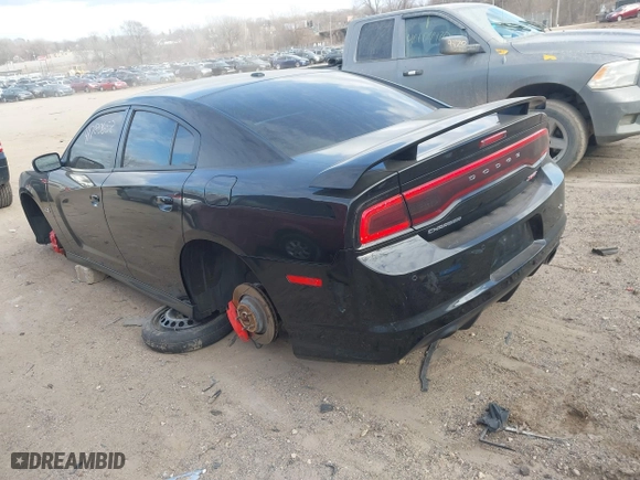 2012 Dodge Charger SRT8 with VIN 2C3CDXEJ4CH169812, listed as a IAAI auction lot 41780652 with 172,728 mi miles. Bid and sale history available at carsss.com. Image 3.