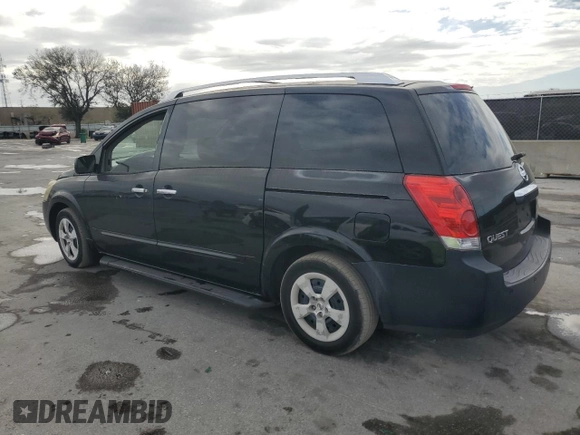 2007 Nissan Quest S with VIN 5N1BV28U47N137805, listed as a Copart auction lot 45397965 with 221,095 mi miles and Salvage Title. Bid and sale history available at carsss.com. Image 2.