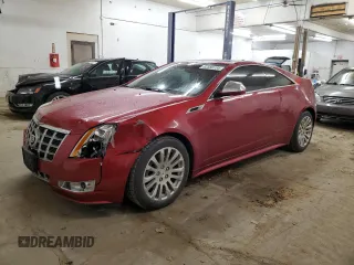 2012 Cadillac CTS Coupe Performance with VIN 1G6DL1E31C0156430, listed as a Copart auction lot 82388734 with 154,444 mi miles and Salvage Title. Bid and sale history available at carsss.com. Image 1.