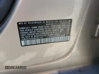 2015 Volkswagen Jetta S with VIN 3VW2K7AJ8FM262144, listed as a Copart auction lot 61647095 with 118,159 mi miles and Salvage title. Bid and sale history available at DreamBid. Image 12.