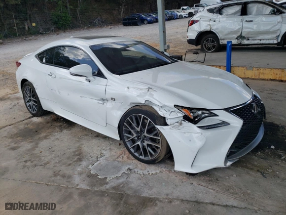 2015 Lexus RC 350 with VIN JTHHE5BC8F5008155, listed as a Copart auction lot 74446914 with 104,204 mi miles and Salvage Title. Bid and sale history available at carsss.com. Image 4.