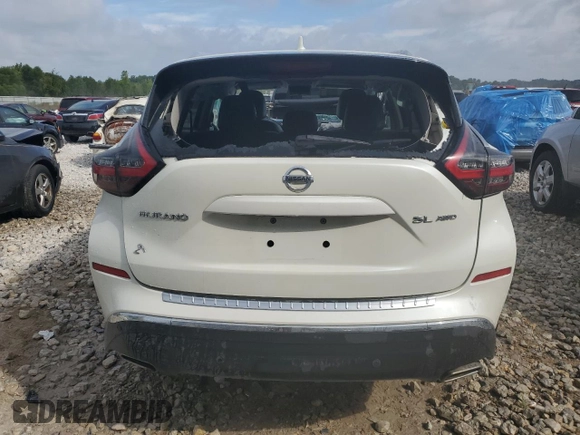 2021 Nissan Murano SL with VIN 5N1AZ2CS7MC123135, listed as a Copart auction lot 69038334 with 70,195 mi miles and Non Repairable. Bid and sale history available at DreamBid. Image 6.