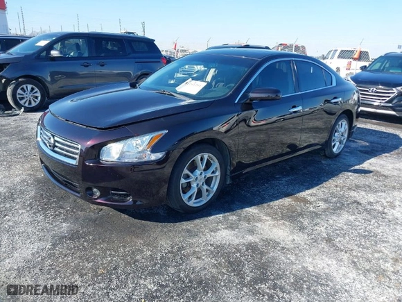 2013 Nissan Maxima 3.5 S with VIN 1N4AA5AP6DC818420, listed as a IAAI auction lot 41261201 with 86,330 mi miles. Bid and sale history available at carsss.com. Image 2.