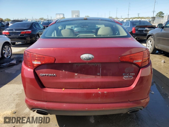 2013 Kia Optima EX with VIN 5XXGN4A7XDG118726, listed as a Copart auction lot 49297365 with Not Provided miles and Salvage Title. Bid and sale history available at carsss.com. Image 6.