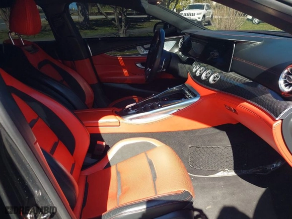 2019 Mercedes-Benz AMG GT with VIN WDD7X8KB5KA001297, listed as a IAAI auction lot 41908667 with NaN miles. Bid and sale history available at carsss.com. Image 5.