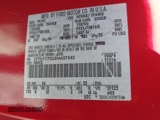 2003 Ford F-150 XL with VIN 1FTRF17233NA27543, listed as a IAAI auction lot 41636619 with Not Provided miles and . Bid and sale history available at DreamBid. Image 9.
