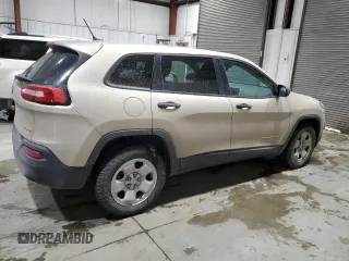 2015 Jeep Cherokee Sport with VIN 1C4PJMAB9FW575271, listed as a Copart auction lot 87958655 with 32,219 mi miles and Salvage Title. Bid and sale history available at carsss.com. Image 3.