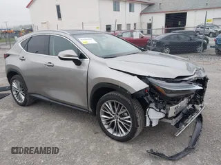 2025 Lexus NX 350 Luxury with VIN 2T2HGCEZ0SC062106, listed as a IAAI auction lot 42604940 with 3,775 mi miles and . Bid and sale history available at DreamBid. Image 1.