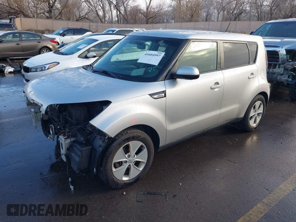 2016 Kia Soul with VIN KNDJN2A20G7853825, listed as a IAAI auction lot 41604997 with 133,624 mi miles. Bid and sale history available at carsss.com. Image 2.