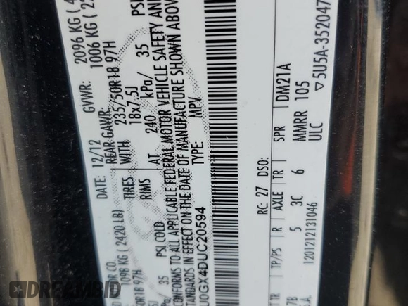 2013 Ford Escape SE with VIN 1FMCU0GX4DUC20594, listed as a Copart auction lot 45900525 with 101,642 mi miles and Salvage Title. Bid and sale history available at carsss.com. Image 15.