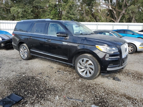 2022 Lincoln Navigator L Reserve with VIN 5LMJJ3KT3NEL05070, listed as a Copart auction lot 86024524 with 0 mi miles and Salvage Title. Bid and sale history available at carsss.com. Image 4.
