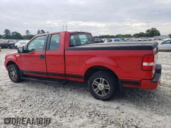 2008 Ford F-150 STX with VIN 1FTRX12W98FC24533, listed as a Copart auction lot 61583605 with 75,417 mi miles and Clean title. Bid and sale history available at DreamBid. Image 2.