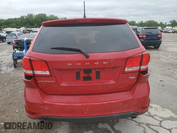 2015 Dodge Journey R/T with VIN 3C4PDCEG7FT614792, listed as a Copart auction lot 57135825 with 165,912 mi miles and Salvage title. Bid and sale history available at DreamBid. Image 6.