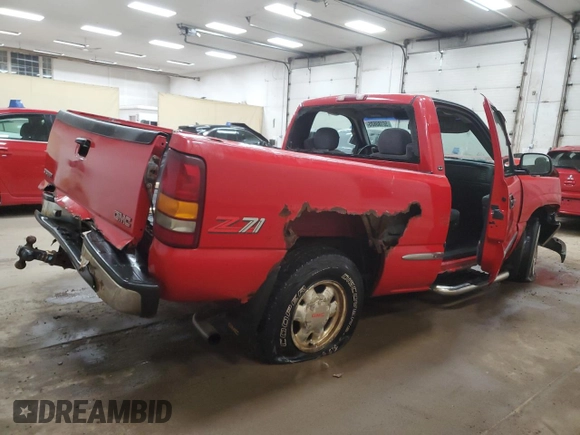 1999 GMC Sierra 1500 SLE with VIN 1GTEK14T0XZ524653, listed as a Copart auction lot 50188635 with Not Provided miles and Clean Title. Bid and sale history available at DreamBid. Image 3.