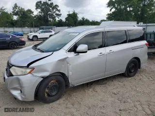 2013 Nissan Quest SV with VIN JN8AE2KP3D9070402, listed as a Copart auction lot 60081504 with 119,298 mi miles and Salvage Title. Bid and sale history available at carsss.com. Image 1.