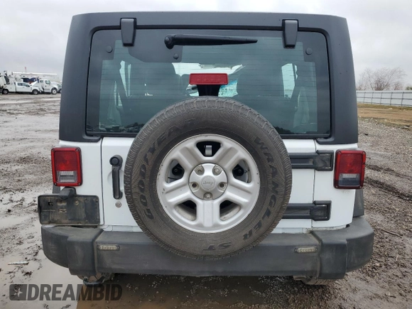 2018 Jeep Wrangler JK Unlimited Sport RHD with VIN 1C4BJWKG5JL853254, listed as a Copart auction lot 43206015 with 133,878 mi miles and Salvage Title. Bid and sale history available at carsss.com. Image 6.