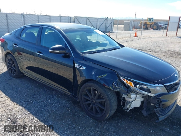 2016 Kia Optima LX with VIN 5XXGT4L32GG108695, listed as a IAAI auction lot 41647970 with 125,319 mi miles. Bid and sale history available at carsss.com. Image 1.