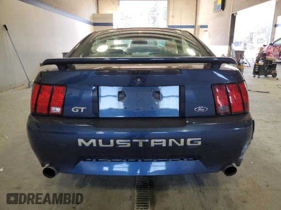 2002 Ford Mustang GT Deluxe with VIN 1FAFP42X72F131861, listed as a Copart auction lot 46812945 with 0 mi miles and Clean Title. Bid and sale history available at carsss.com. Image 6.