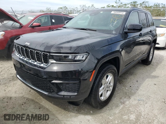 2023 Jeep Grand Cherokee Laredo with VIN 1C4RJGAG9PC534700, listed as a Copart auction lot 76050914 with 13,777 mi miles and Non repairable. Bid and sale history available at DreamBid. Image 1.