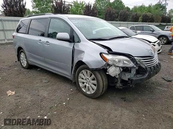 2015 Toyota Sienna LE with VIN 5TDJK3DC5FS120127, listed as a Copart auction lot 60461345 with 152,368 mi miles and Salvage title. Bid and sale history available at DreamBid. Image 14.