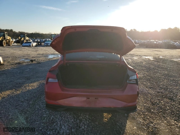2021 Hyundai Elantra SE with VIN 5NPLL4AG3MH040122, listed as a Copart auction lot 43076475 with 82,814 mi miles and Salvage Title. Bid and sale history available at carsss.com. Image 6.