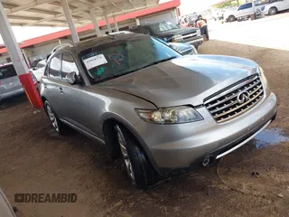 2007 Infiniti FX with VIN JNRAS08W97X205566, listed as a IAAI auction lot 42034778 with 193,183 mi miles and . Bid and sale history available at carsss.com. Image 1.