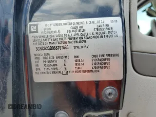 2008 Chevrolet HHR LT z VIN 3GNCA23D98S707680, wystawiony jako Copart lot #53438895 z przebiegiem 224 605 mil mil oraz Szkoda całkowita • Salvage title. Historia ofert i sprzedaży dostępna na DreamBid. Obrazek 12.