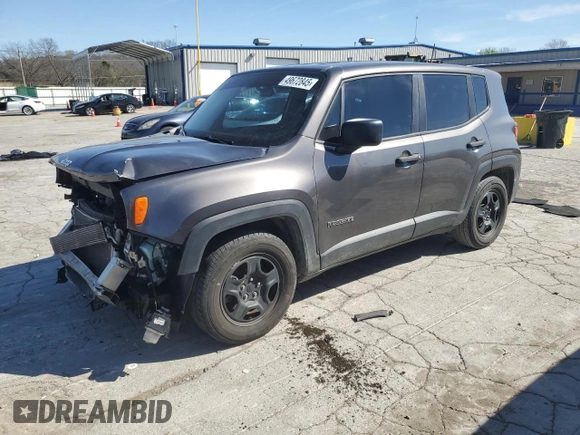 2017 Jeep Renegade Sport z VIN ZACCJAAB3HPF50167, wystawiony jako Copart lot #49672845 z przebiegiem 105 216 mil mil oraz Szkoda całkowita • Salvage title. Historia ofert i sprzedaży dostępna na DreamBid. Obrazek 1.