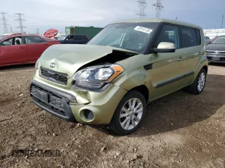 2013 Kia Soul + with VIN KNDJT2A6XD7492558, listed as a Copart auction lot 49916135 with 54,266 mi miles and Salvage Title. Bid and sale history available at DreamBid. Image 1.