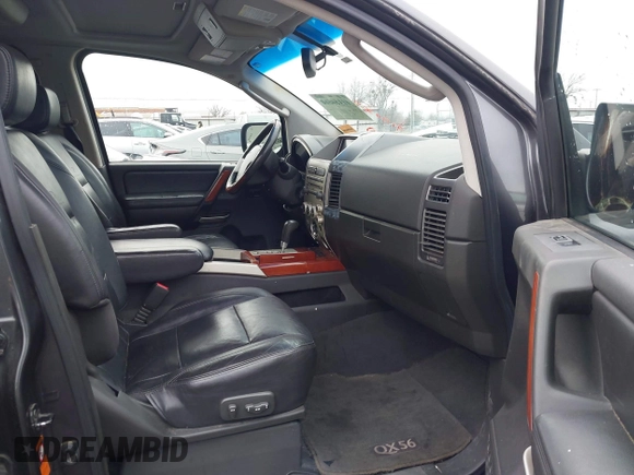 2007 Infiniti QX56 with VIN 5N3AA08C67N801662, listed as a IAAI auction lot 41546614 with 188,056 mi miles. Bid and sale history available at carsss.com. Image 5.