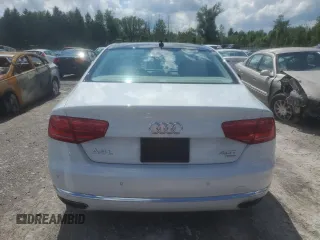 2014 Audi A8 4.0T with VIN WAUR2AFDXEN010107, listed as a Copart auction lot 62056544 with 85,450 mi miles and Non repairable. Bid and sale history available at DreamBid. Image 6.