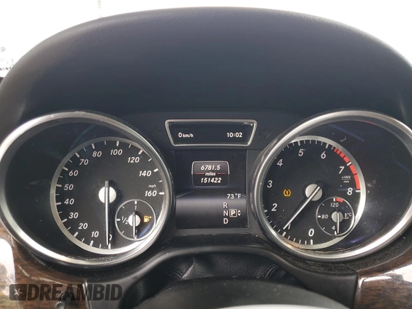 2015 Mercedes-Benz M ML 350 with VIN 4JGDA5JB0FA453982, listed as a Copart auction lot 54687015 with 151,422 mi miles and Clean Title. Bid and sale history available at carsss.com. Image 9.
