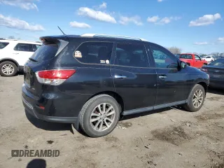 2016 Nissan Pathfinder S with VIN 5N1AR2MM9GC620823, listed as a Copart auction lot 50542215 with 165,409 mi miles and Salvage Title. Bid and sale history available at carsss.com. Image 3.