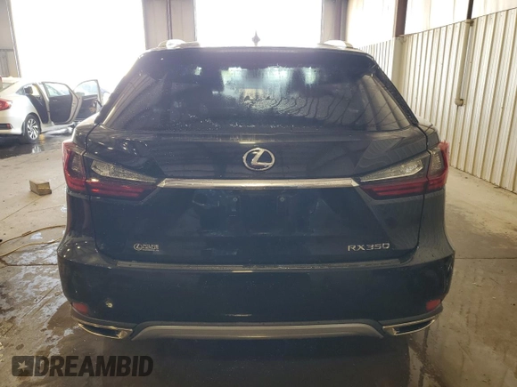 2020 Lexus RX 350 with VIN 2T2HZMDA4LC244226, listed as a Copart auction lot 55571615 with 31,410 mi miles and Salvage Title. Bid and sale history available at DreamBid. Image 6.