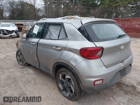 2024 Hyundai Venue SEL with VIN KMHRC8A32RU333999, listed as a IAAI auction lot 41265592 with 17,616 mi miles and . Bid and sale history available at DreamBid. Image 3.