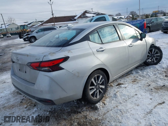 2021 Nissan Versa SV with VIN 3N1CN8EV5ML850350, listed as a IAAI auction lot 41338407 with 88,681 mi miles and . Bid and sale history available at carsss.com. Image 4.