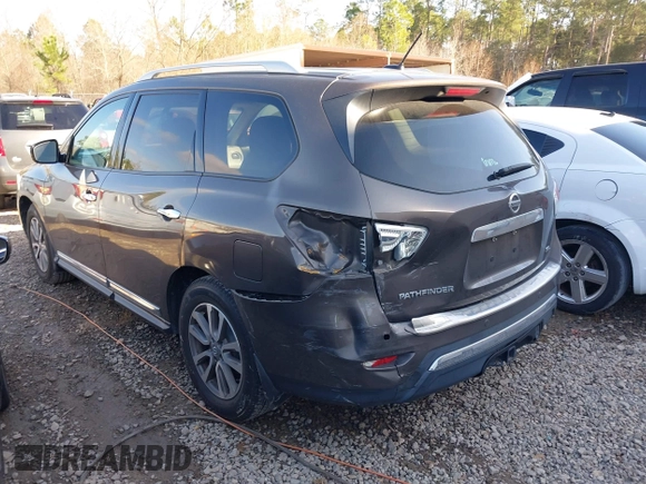 2015 Nissan Pathfinder SV z VIN 5N1AR2MN2FC720690, wystawiony jako IAAI lot #41529514 z przebiegiem 114 143 mil mil oraz . Historia ofert i sprzedaży dostępna na DreamBid. Obrazek 3.
