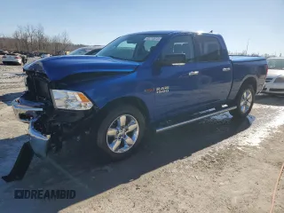 2016 Ram 1500 SLT with VIN 1C6RR7LM7GS239233, listed as a Copart auction lot 46272075 with 65,602 mi miles and Salvage title. Bid and sale history available at DreamBid. Image 1.
