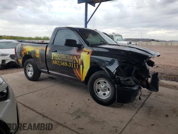 2017 Ram 1500 Tradesman with VIN 3C6JR6AG4HG791673, listed as a Copart auction lot 55655095 with 189,169 mi miles and Salvage title. Bid and sale history available at DreamBid. Image 4.