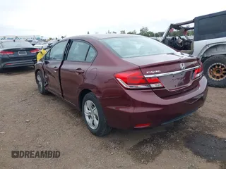 2014 Honda Civic LX z VIN 19XFB2F54EE262041, wystawiony jako IAAI lot #42368360 z przebiegiem 126 820 mil mil oraz . Historia ofert i sprzedaży dostępna na DreamBid. Obrazek 3.