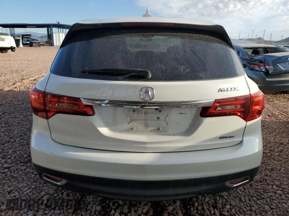 2016 Acura MDX w/Tech with VIN 5FRYD4H41GB042385, listed as a Copart auction lot 51520865 with 70,504 mi miles and Salvage Title. Bid and sale history available at carsss.com. Image 6.