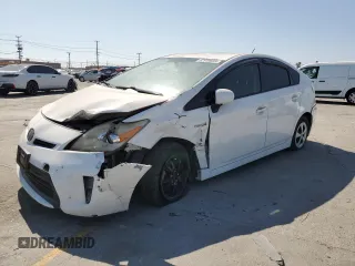 2014 Toyota Prius Four with VIN JTDKN3DU7E1771873, listed as a Copart auction lot 62949605 with Not provided miles and Salvage title. Bid and sale history available at DreamBid. Image 1.