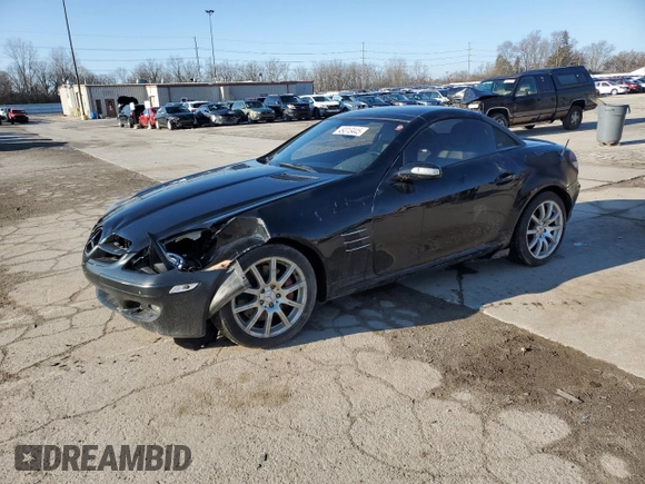 2005 Mercedes-Benz SLK 230/320 with VIN WDBWK56F15F043584, listed as a Copart auction lot 49313445 with 96,372 mi miles and Salvage title. Bid and sale history available at DreamBid. Image 1.